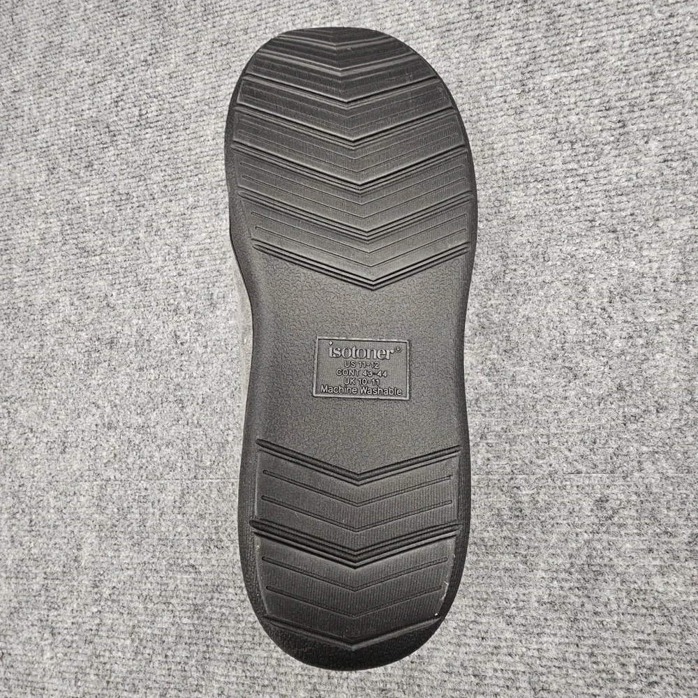 Isotoner Moccasin Slippers Memory‎ Foam Water Repellent Indoor Outdoor XL 11-12